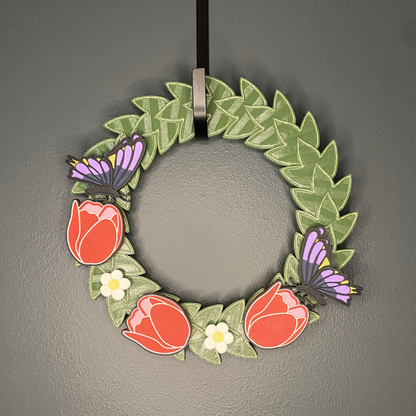 Tulips and  Butterflies Small Wreath Bundles