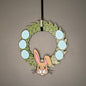 Small Wreath Blue Eggs and Easter Bunny Bundle