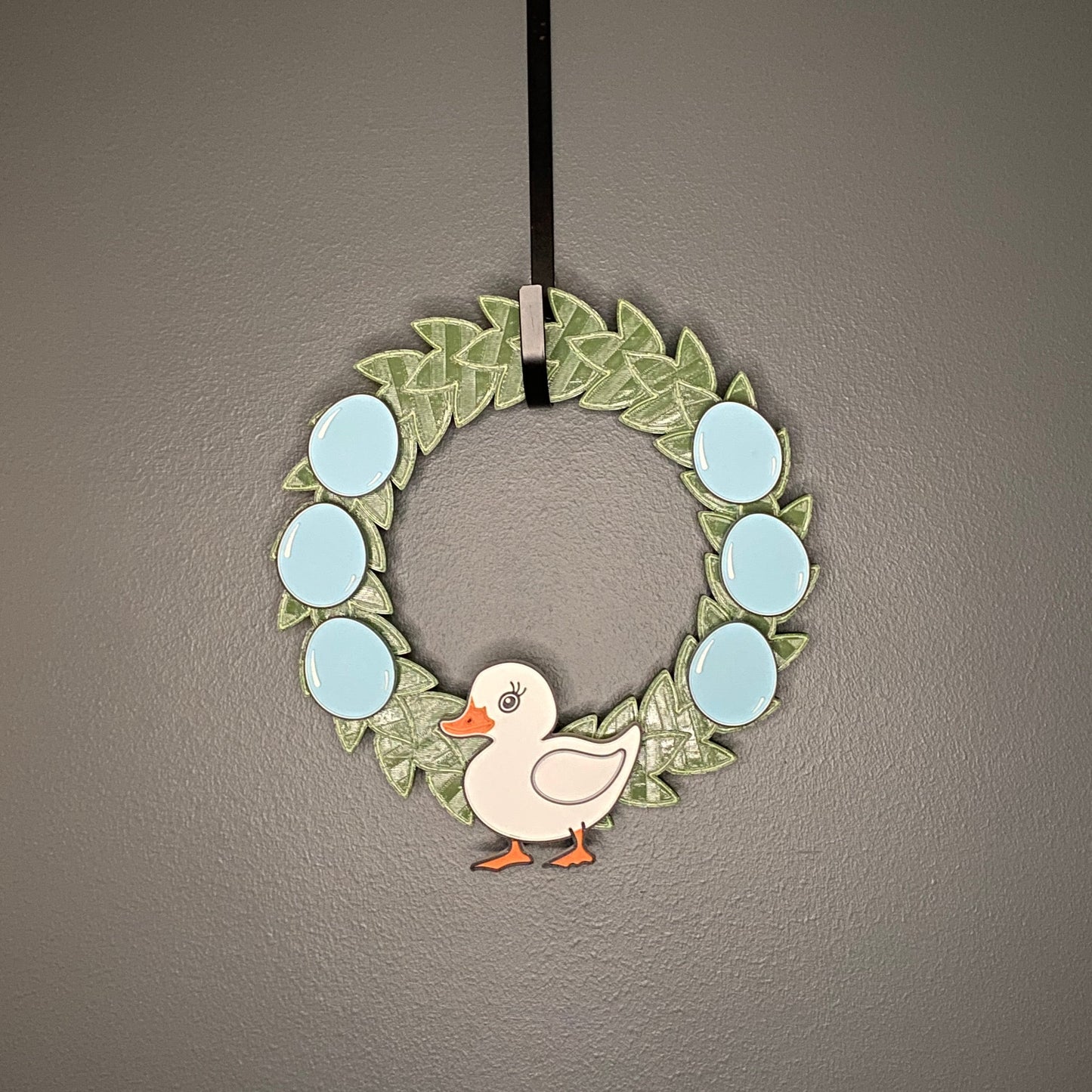 Small Wreath Blue Eggs and White Duck Bundle