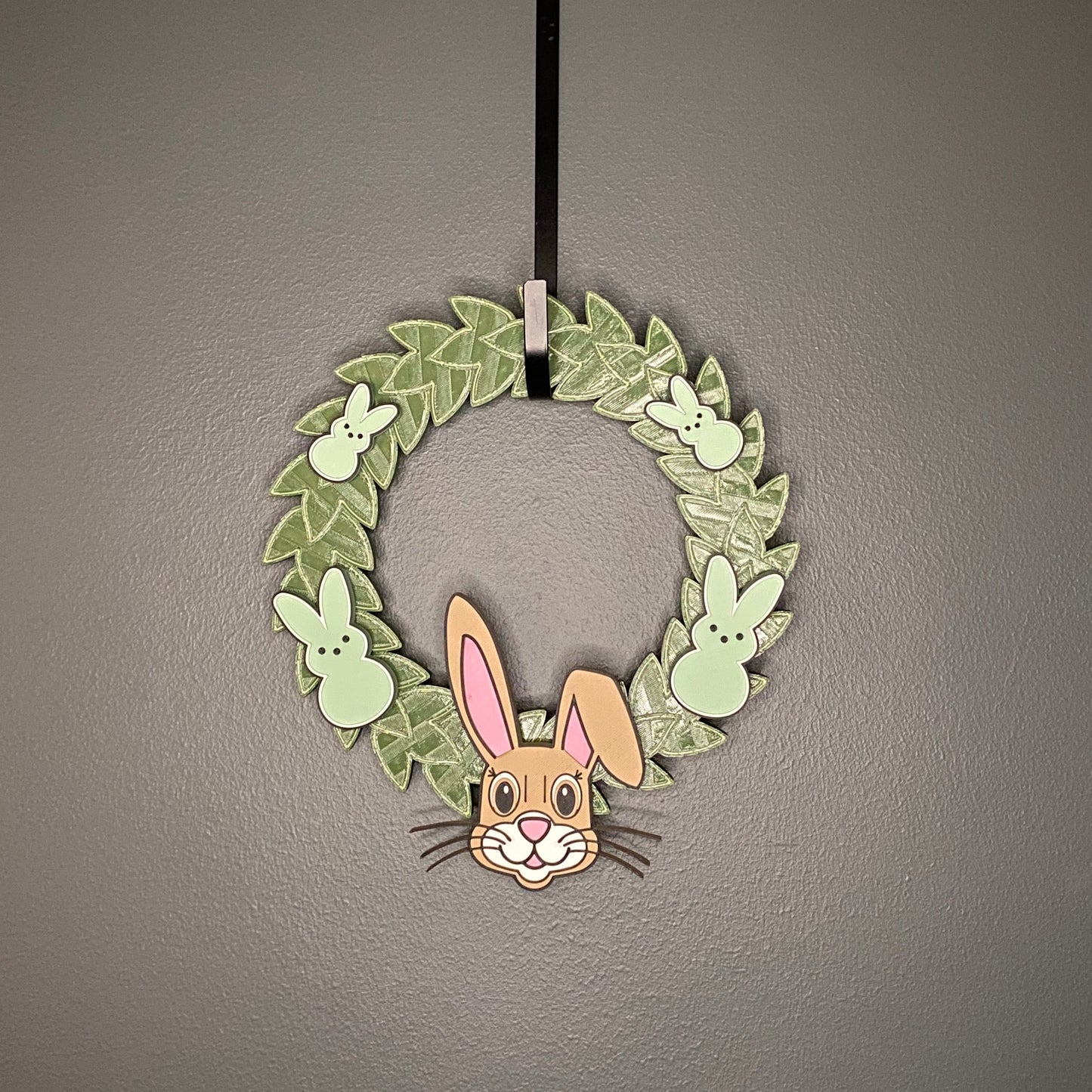 Small Wreath Green Bunnies and Easter Bunny Bundle