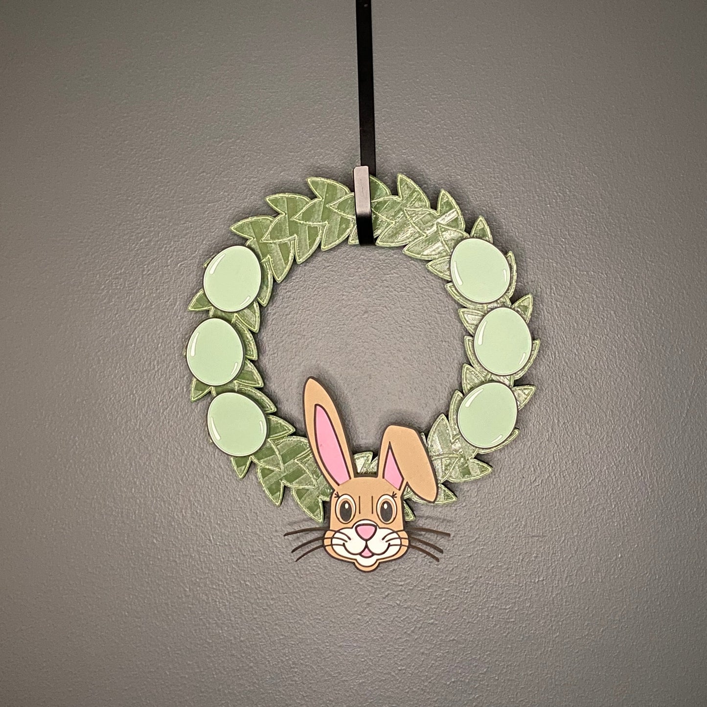 Small Wreath Green Eggs and Easter Bunny Bundle