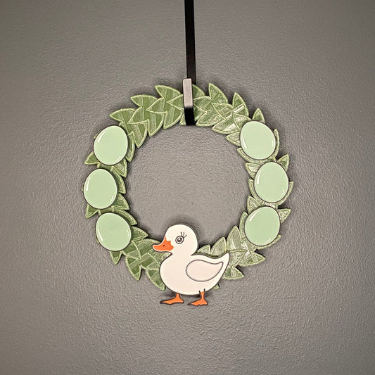 Small Wreath Green Eggs and White Duck Bundle