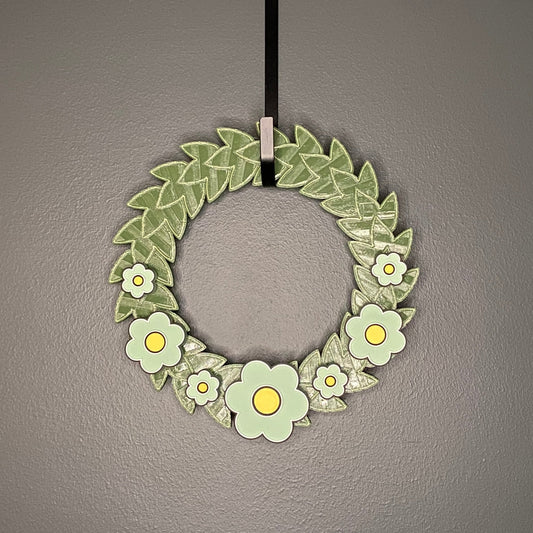 Pink Spring Hippy Flowers Small Wreath Bundle