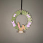 Small Wreath Purple Bunnies and Easter Bunny Bundle