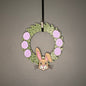 Small Wreath Purple Eggs and Easter Bunny Bundle