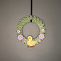 Small Wreath Purple Flowers and Yellow Duck Bundle