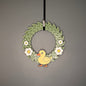 Small Wreath White Flowers and Yellow Duck Bundle