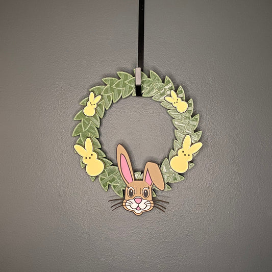 Small Wreath Yellow Bunnies and Easter Bunny Bundle