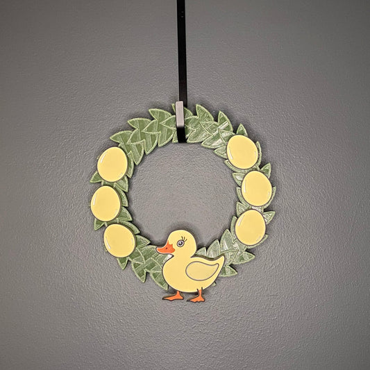 Small Wreath Yellow Eggs and Yellow Duck Bundle