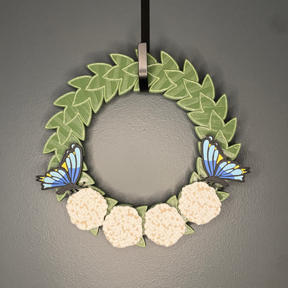 Hydrangeas and Butterflies Small Wreath Bundles