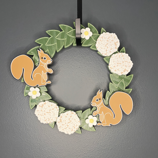 Hydrangeas and Squirrels Small Wreath Bundles