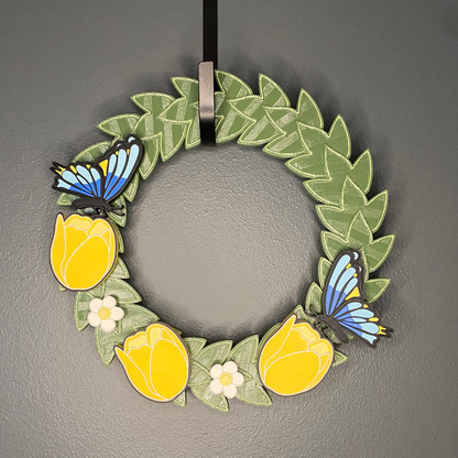 Tulips and  Butterflies Small Wreath Bundles