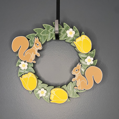 Tulips and Squirrels Small Wreath Bundles